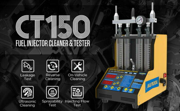 Autool CT150 4-Cylinder Auto Fuel Injector Tester & Cleaner