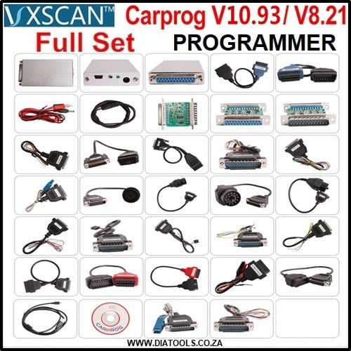 VXSCAN CARPROG Full Set V10.93 With 21 Adapters - Image 4