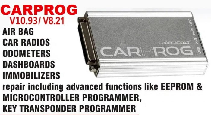 VXSCAN CARPROG Full Set V10.93 With 21 Adapters