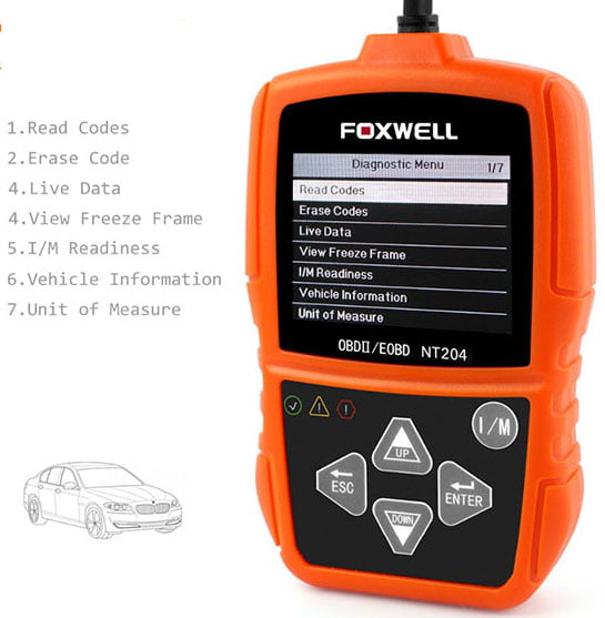 FOXWELL NT204 OBD2 Diagnostic Tool