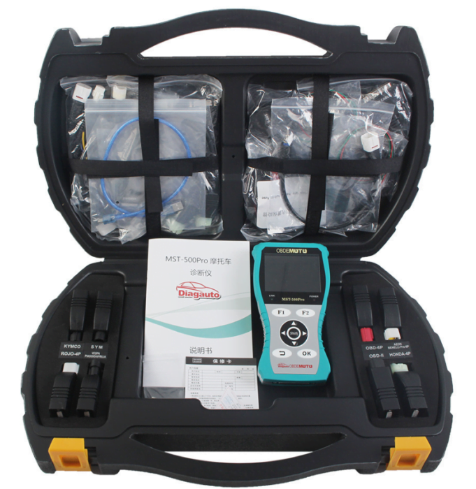 OBDEMOTO MST-500Pro Motorcycle Diagnostic Scanner Package List