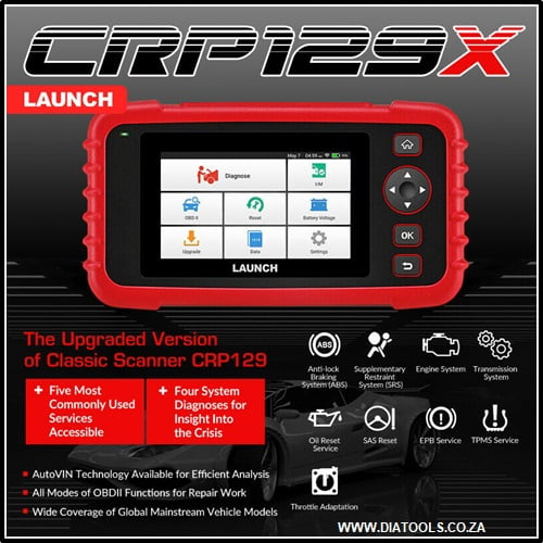 Launch CRP129X OBDII 4 System Diagnostic Tool - DIATOOLS
