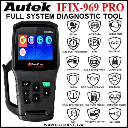 Autek IFIX969 Pro Full System OBD2 Car Diagnostic Tool - Image 3