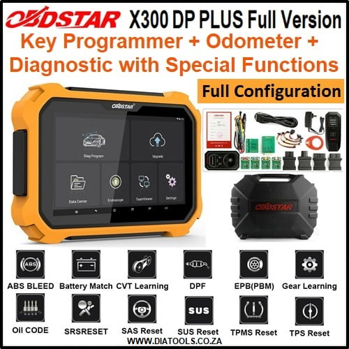 OBDStar X300 DP Plus Key Programmer Full Configuration