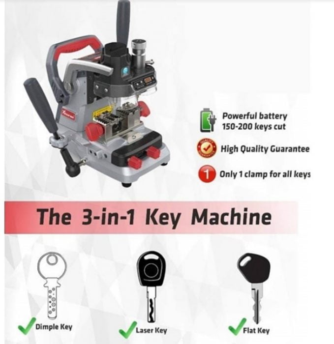 Xhorse Condor Dolphin XP007 Manual Key Cutting Machine Vehicle Key Types
