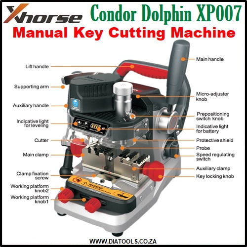 Xhorse Condor Dolphin XP007 Manual Key Cutting Machine - Image 3