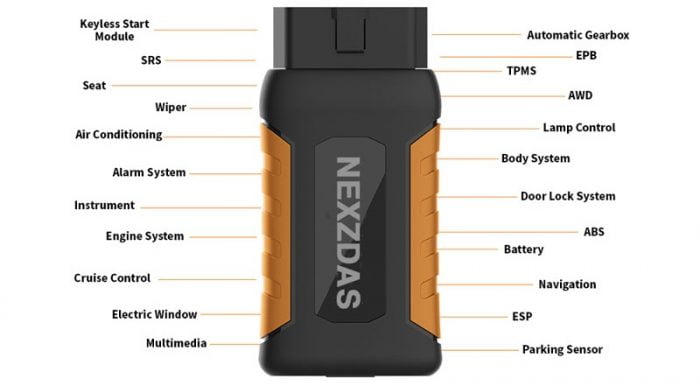 Humzor NexzDAS ND506 PLUS Heavy Duty Diagnostic Tool Functions Display 1