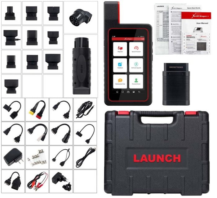 LAUNCH X431 DIAGUN V Full System Diagnostic Tool Package List
