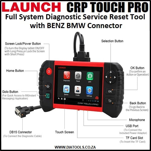 Launch CRP Touch Pro Full System Diagnostic Tool - Image 4