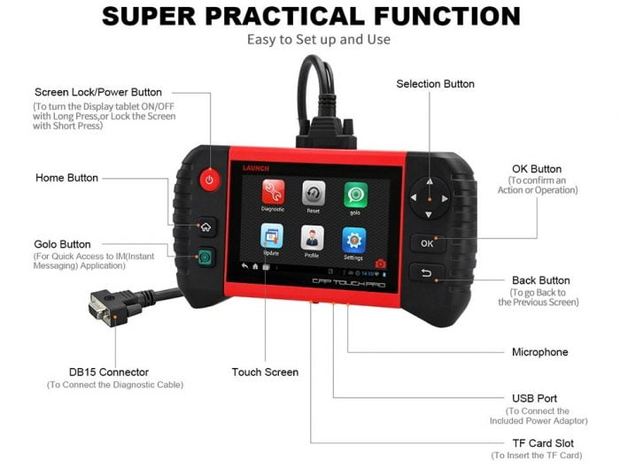 Launch CRP Touch Pro Super Practical Functions