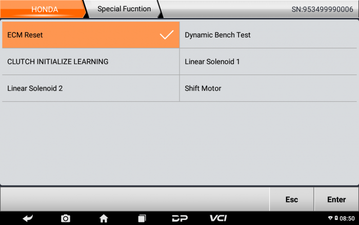OBDSTAR MS80 Motorcycle Diagnostic Tool Honda Special Functions