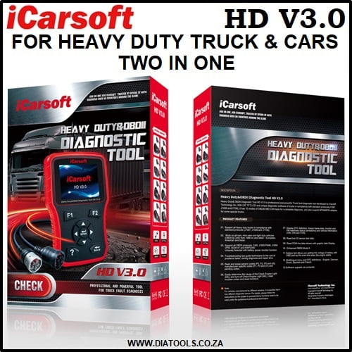 iCarsoft HD V3.0 Heavy Duty Diagnostic Tool 2 in 1 - Image 4