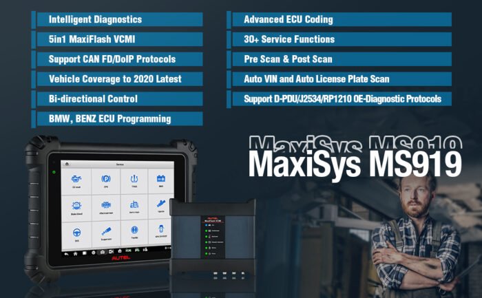 Autel MaxiSys MS919 Ultra Advanced ECU Programmer Auto Diagnostic Tool
