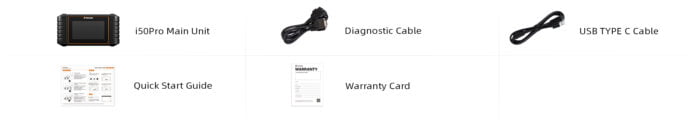 Foxwell i50 Pro Package List