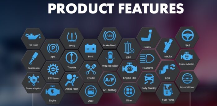 iCarsoft CR MAX Product Features