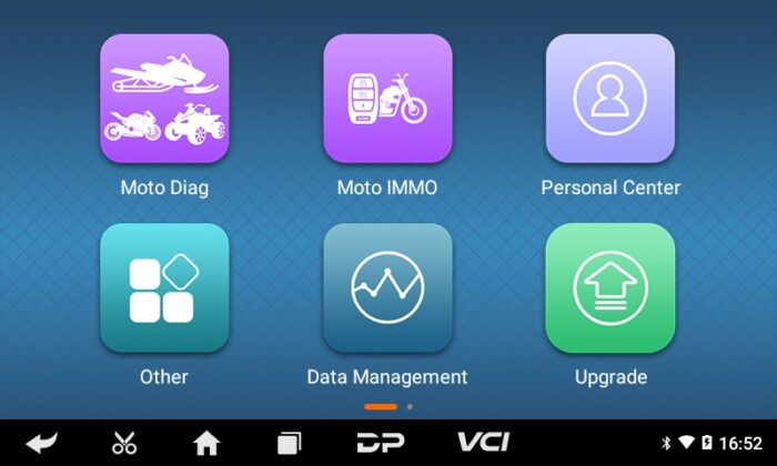 OBDStar ISCAN Ducati Motorcycle Diagnostic Tool Display