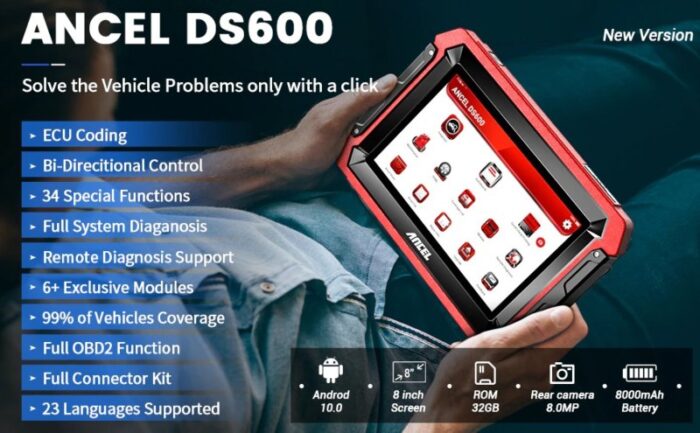 Ancel DS600 Full System Diagnostic Tool with Special Functions