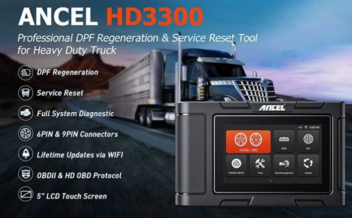 Ancel HD3300 Heavy Duty Truck Diagnostic Tool