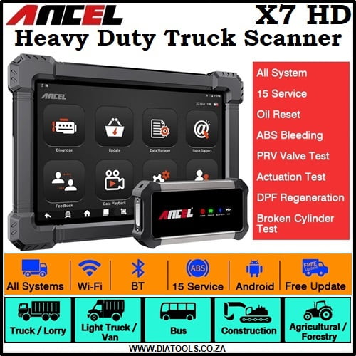 Ancel X7 HD Heavy Duty Truck Diagnostic Tool