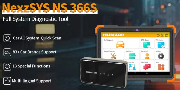 Humzor NexzSys NS366S Full System Diagnostic Tool 