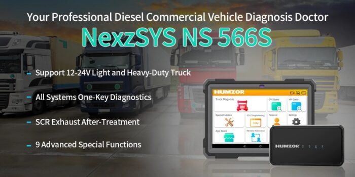 Humzor NexzSYS NS566S Heavy duty Truck Diagnostic Tool