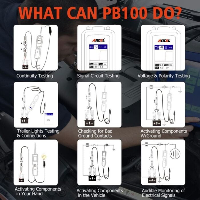 Ancel PB100 Power Circuit Probe Tester