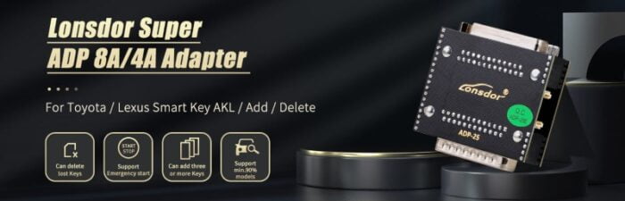 Lonsdor Super ADP 8A/4A Adapter for Toyota & Lexus