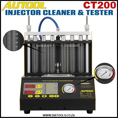 Autool CT200 Ultrasonic 6 Cylinder Fuel Injector Cleaner & Tester - Image 3