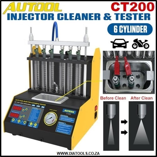 Autool CT200 Ultrasonic 6 Cylinder Fuel Injector Cleaner & Tester - Image 4