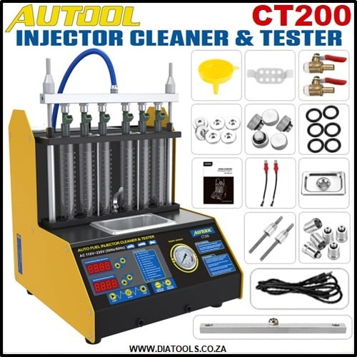 Autool CT200 Ultrasonic 6 Cylinder Fuel Injector Cleaner & Tester - Image 5