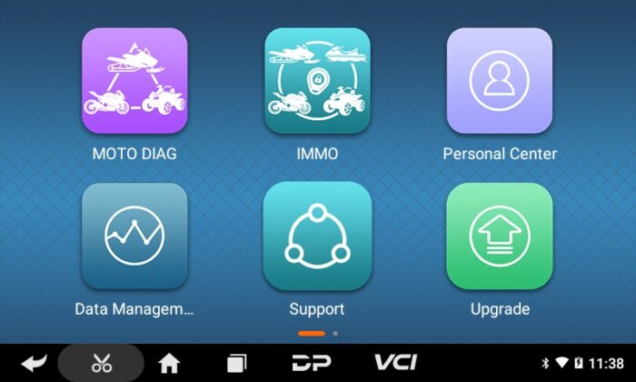 OBDStar ISCAN Japan Motorcycle Diagnostic Tool Main Page