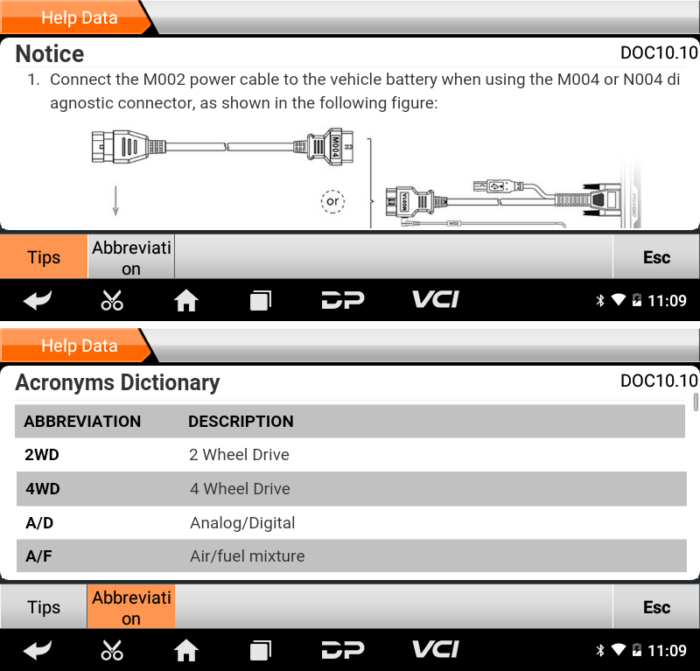 OBDStar ISCAN KTM / HUSQVARNA Motorcycle Diagnostic Tool Help Data