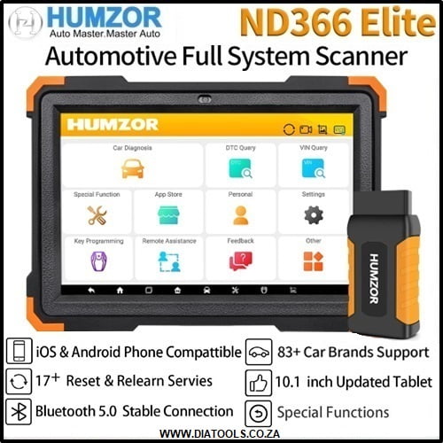 Humzor NexzDAS ND366 Elite All System OBD2 Diagnostic Tool - Image 3