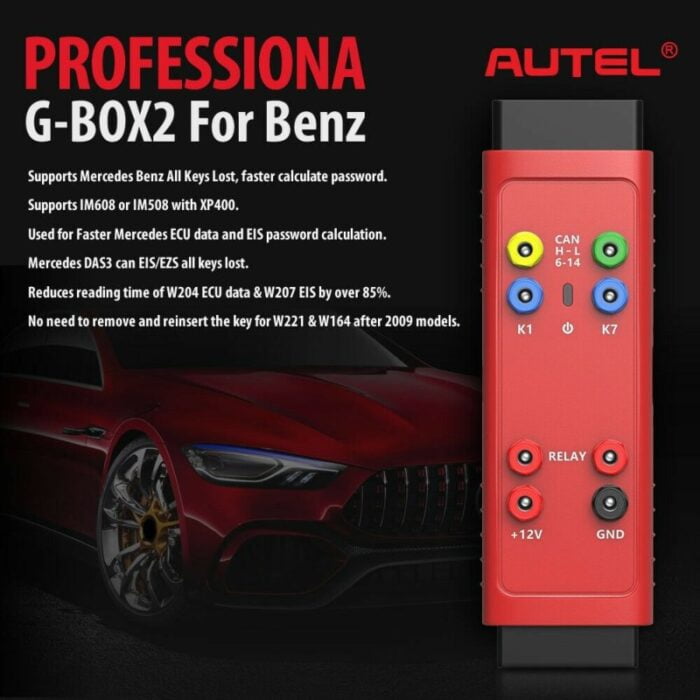Autel G-BOX2 Key Programming Adapter For Benz