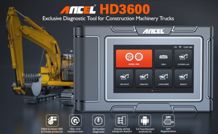 Ancel HD3600 Heavy Duty Truck Full System Scanner