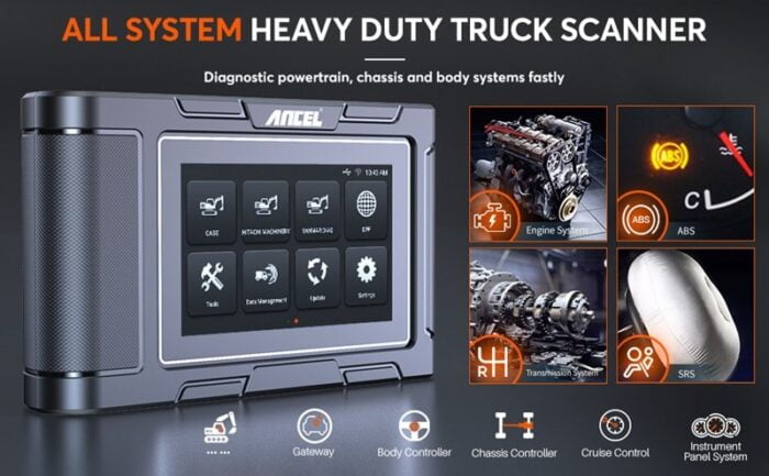 Ancel HD3600 Heavy Duty Truck Full System Scanner With DPF