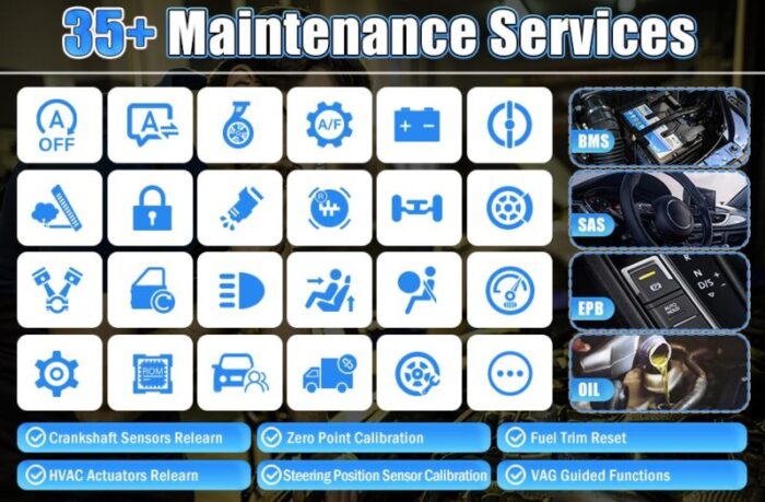 XTool D9 Automotive Professional Diagnostic Tool Special Functions